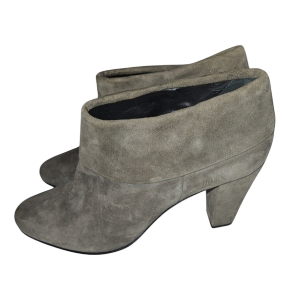 Kate Spade Women's Taupe Leather Suede Booties Size 10 - Picture 1 of 13
